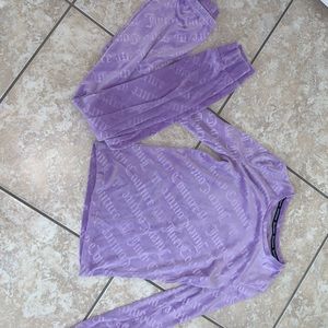 Juicy couture purple pajamas set